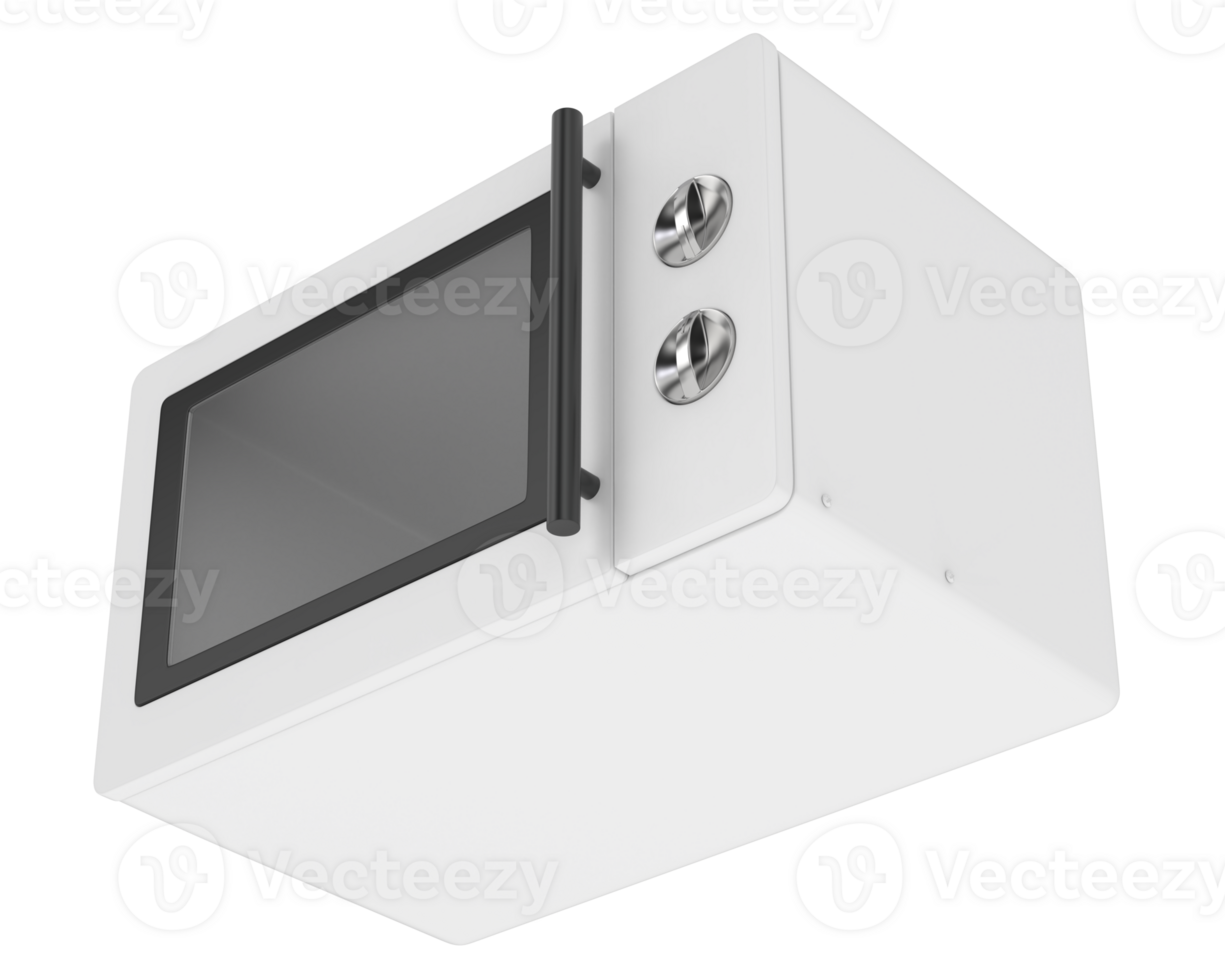 Microwave isolated on background. 3d rendering - illustration png