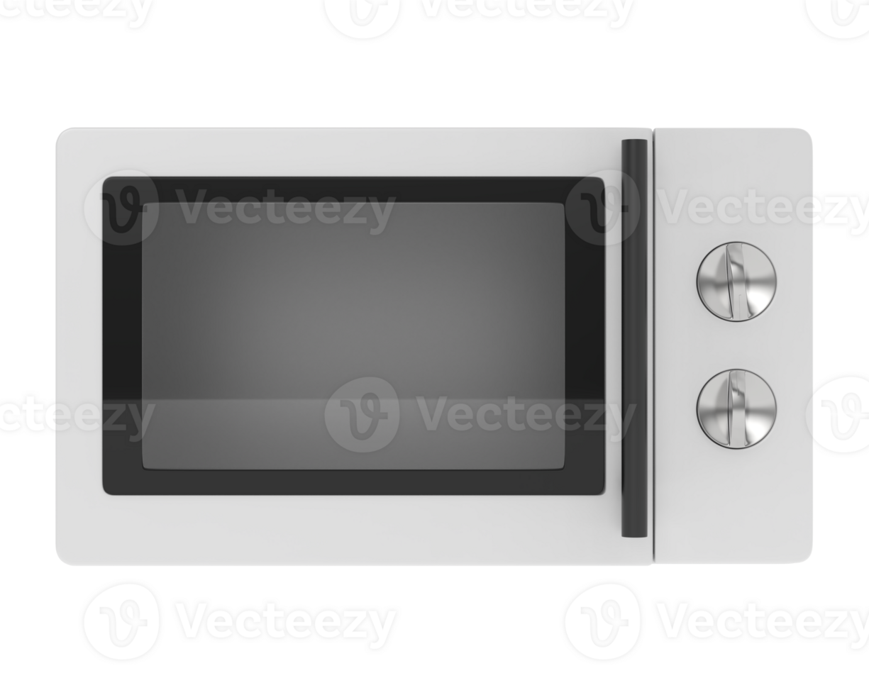 Microwave isolated on background. 3d rendering - illustration png