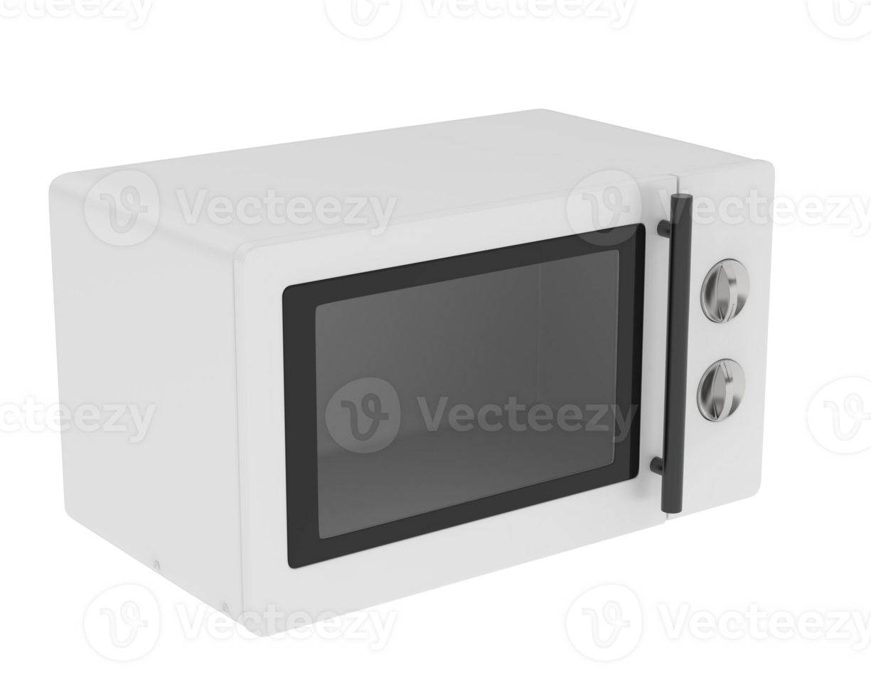 Microwave isolated on background. 3d rendering - illustration png