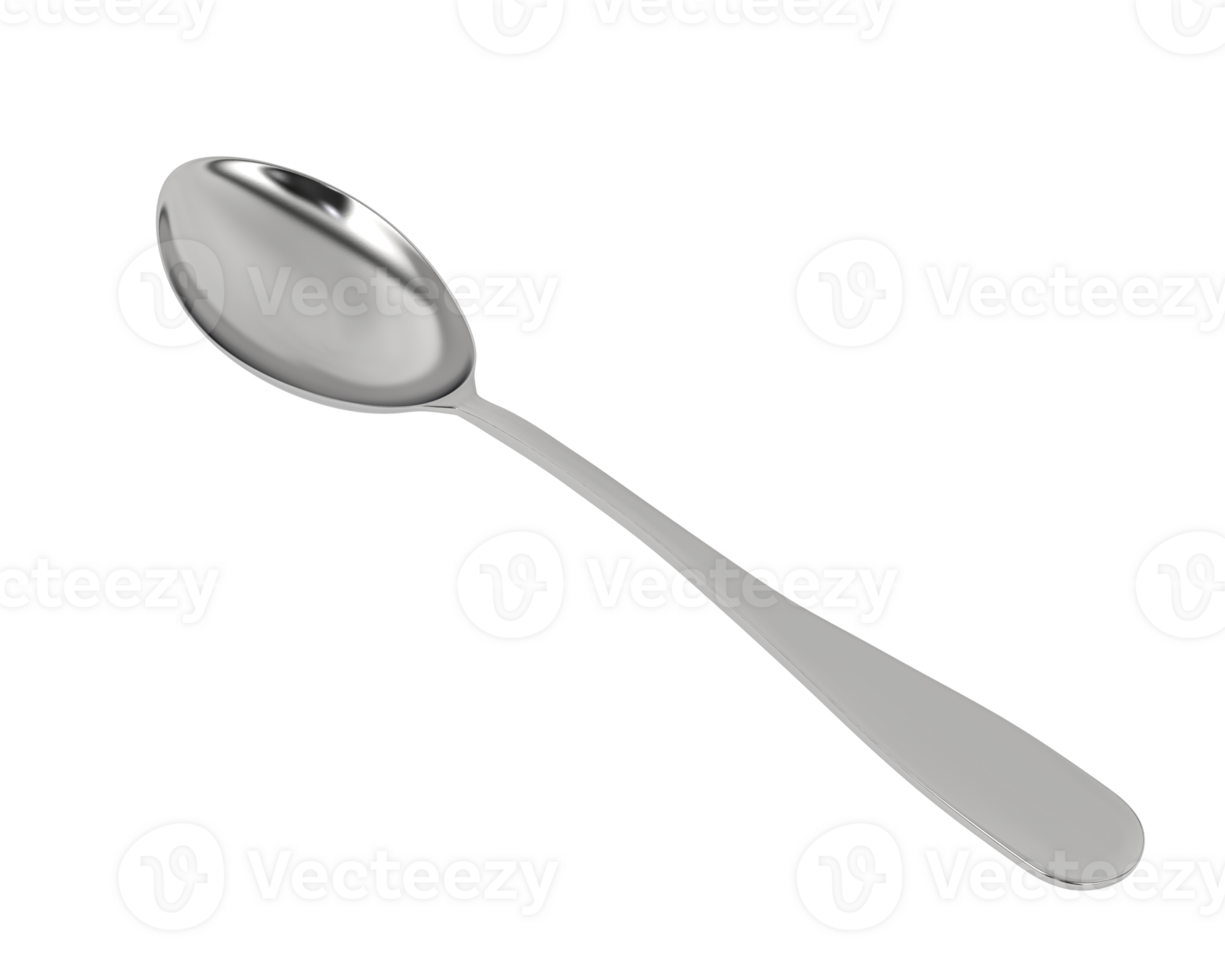 Spoon isolated on background. 3d rendering - illustration png