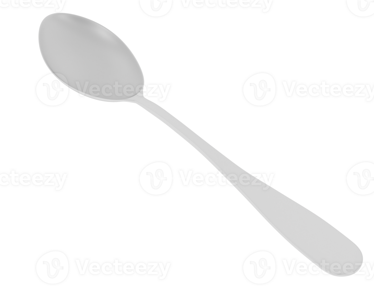 Spoon isolated on background. 3d rendering - illustration png