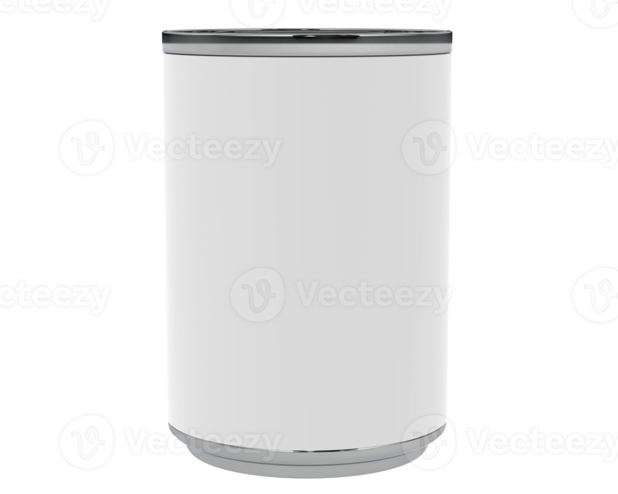 Soup can isolated on background. 3d rendering - illustration png