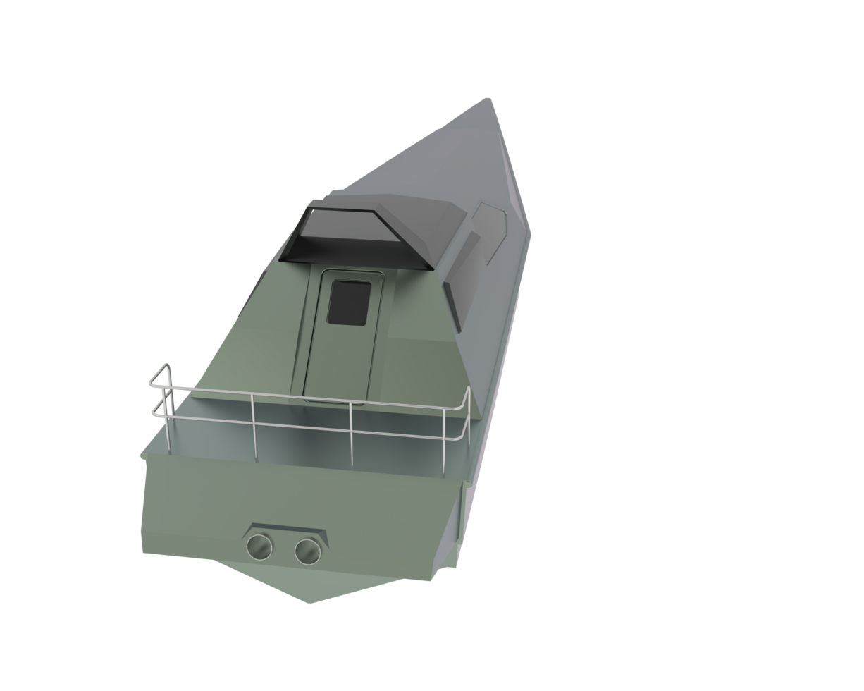 Speedboat isolated on background. 3d rendering - illustration png