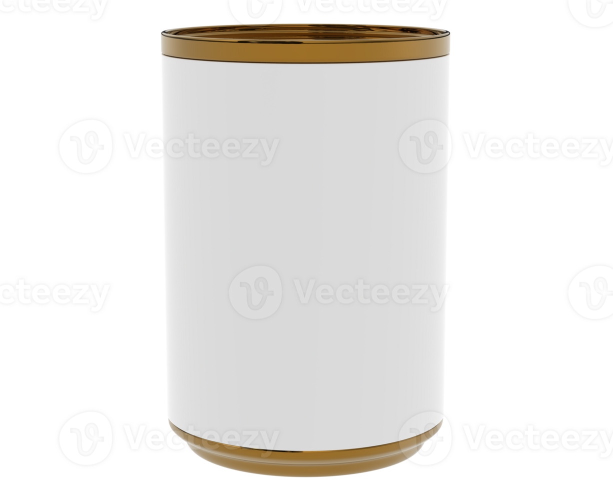 Soup can isolated on background. 3d rendering - illustration png