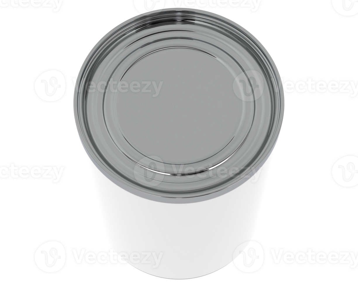 Soup can isolated on background. 3d rendering - illustration png