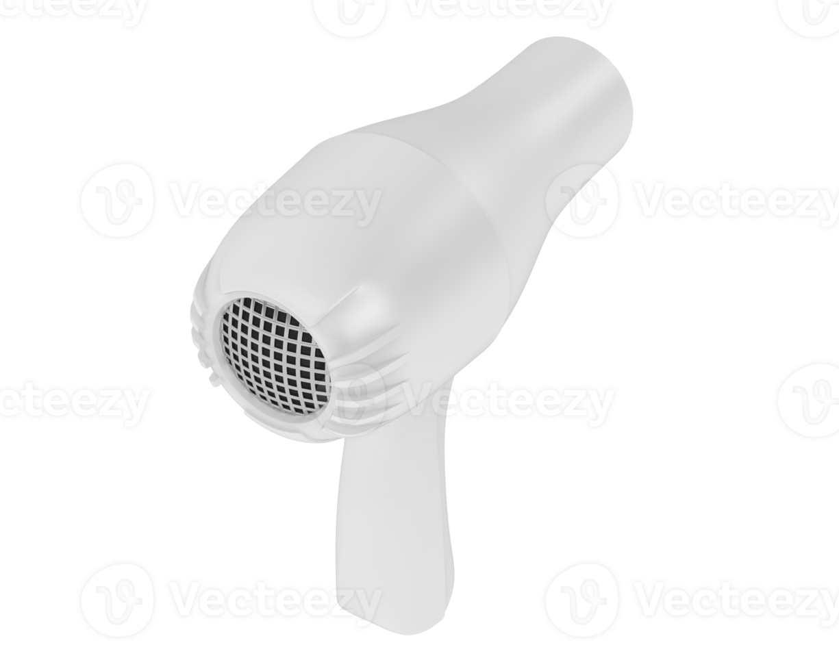 Hairdryer isolated on background. 3d rendering - illustration png