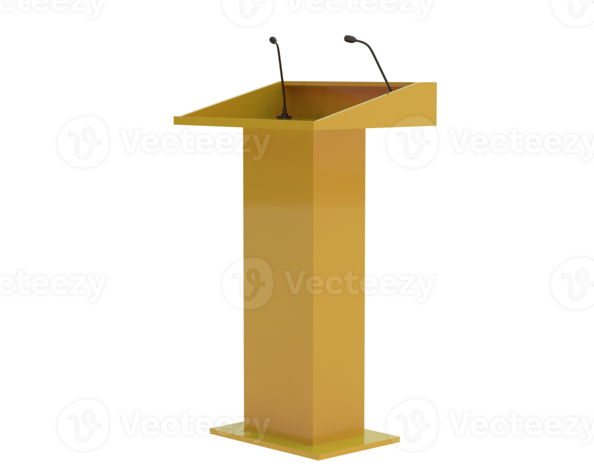 Podium isolated on background. 3d rendering - illustration png