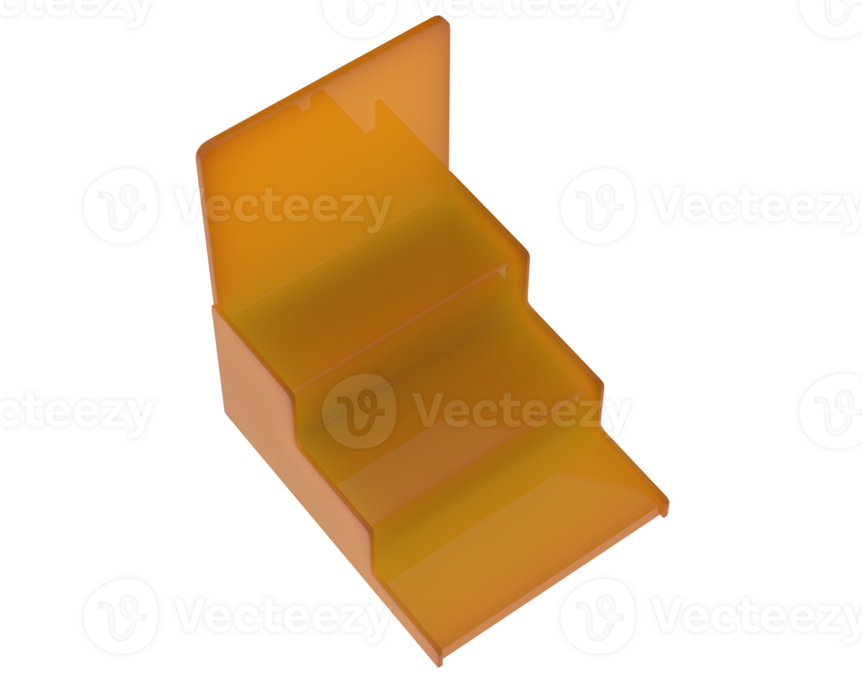 POS store steps isolated on background. 3d rendering - illustration png
