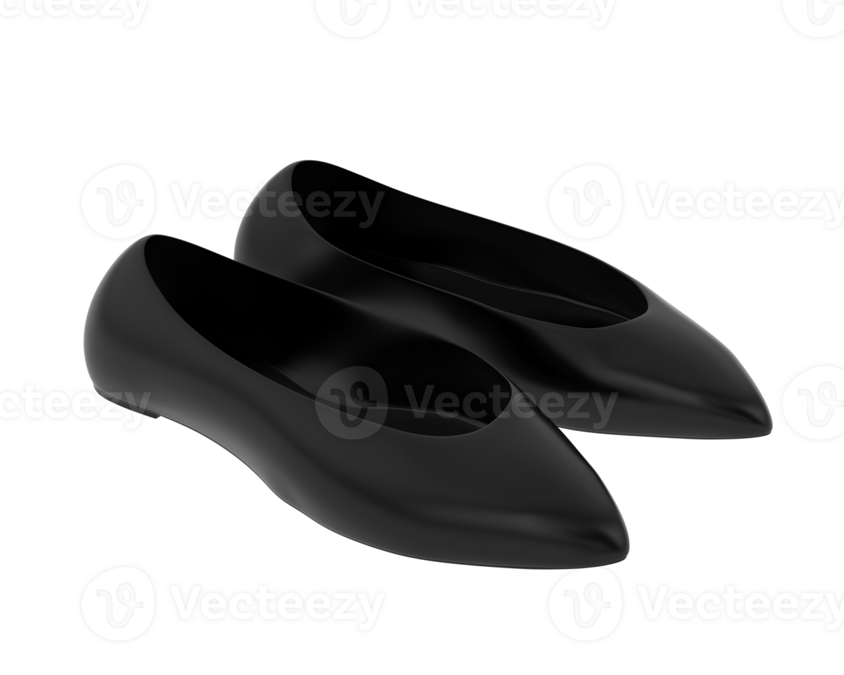 Ballet shoes isolated on background. 3d rendering - illustration png