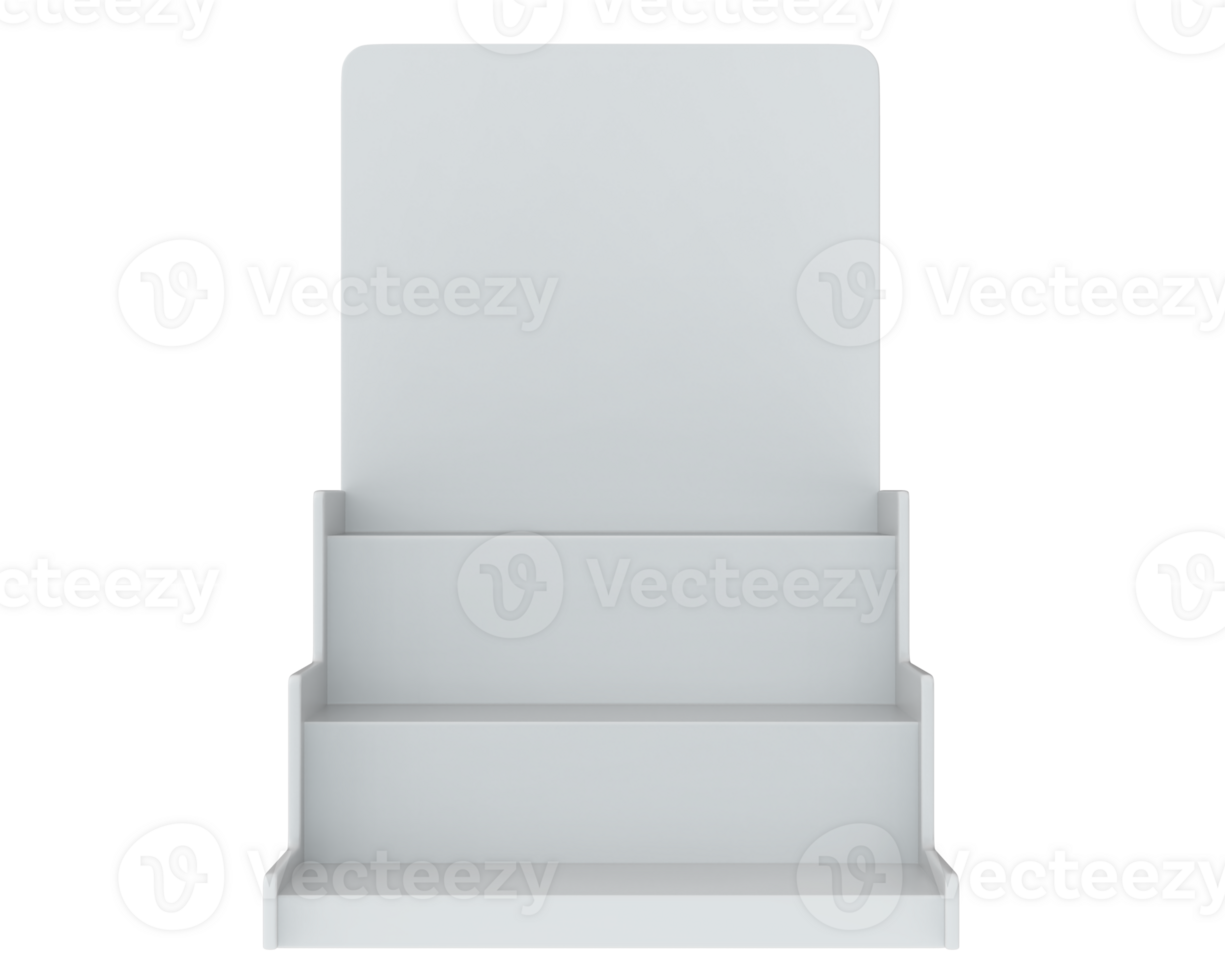 POS store steps isolated on background. 3d rendering - illustration png