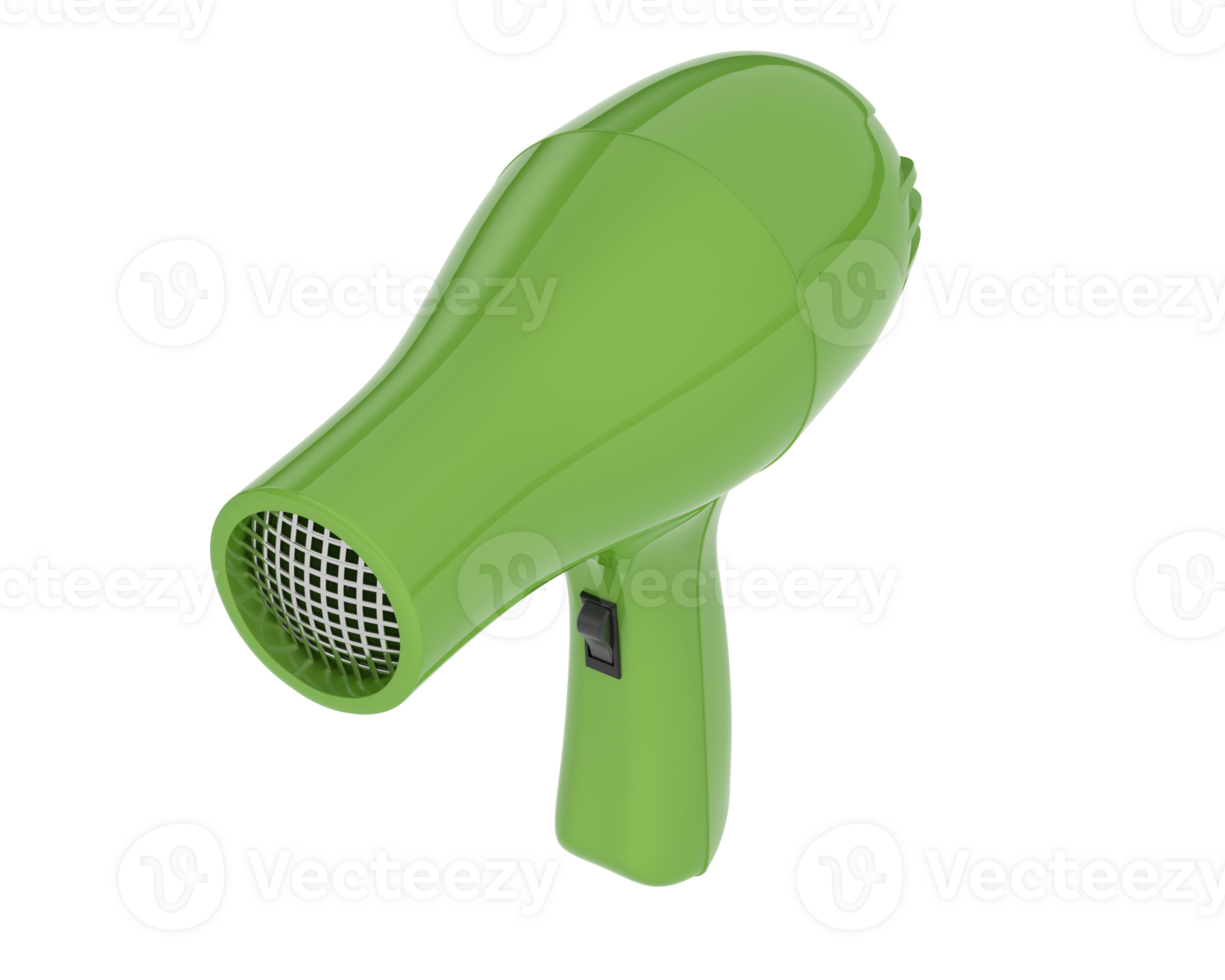 Hairdryer isolated on background. 3d rendering - illustration png