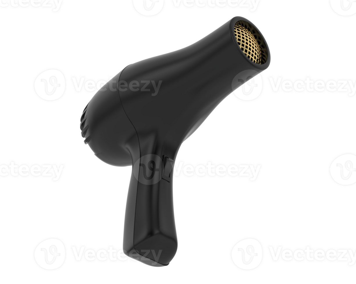 Hairdryer isolated on background. 3d rendering - illustration png