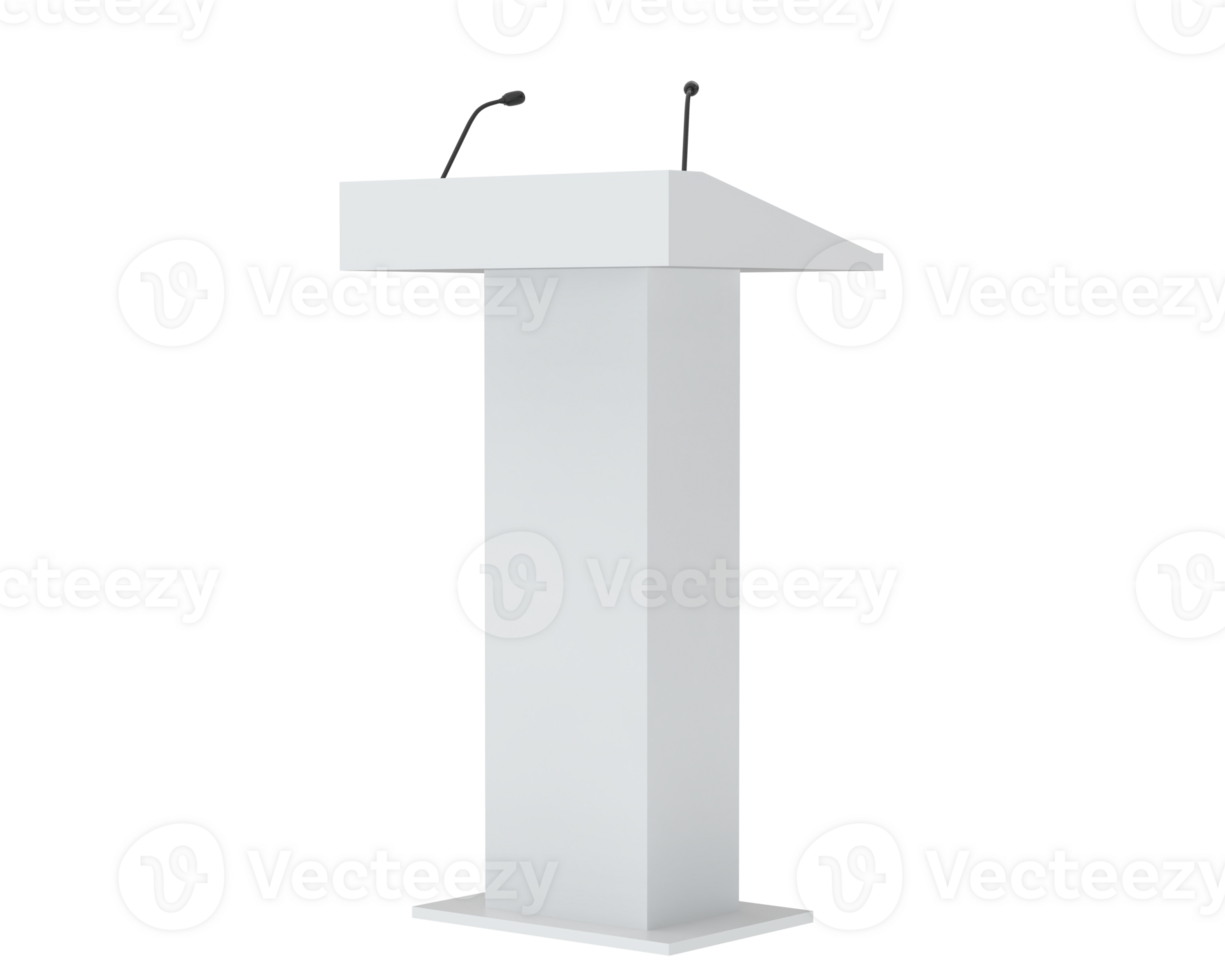 Podium isolated on background. 3d rendering - illustration png