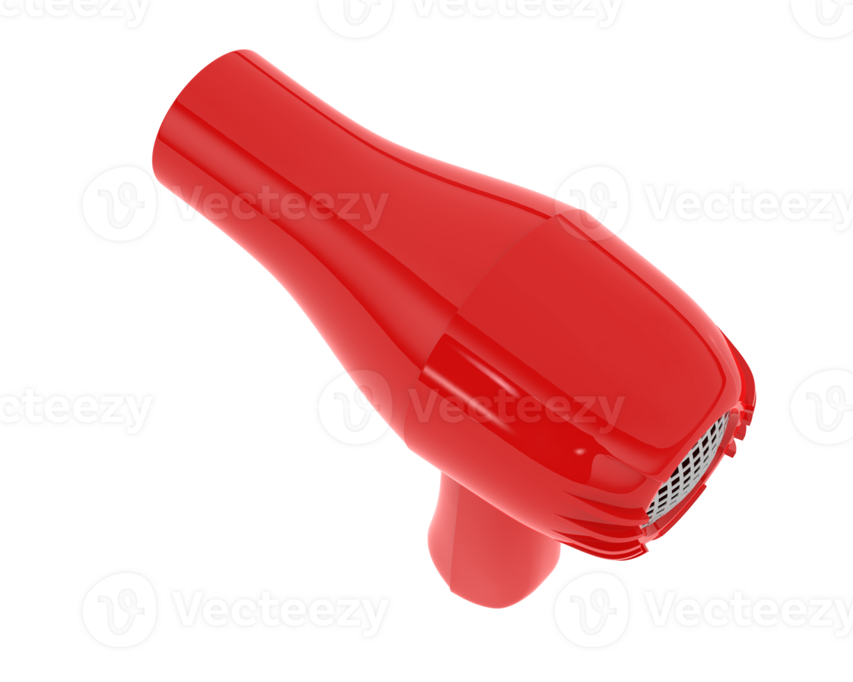 Hairdryer isolated on background. 3d rendering - illustration png