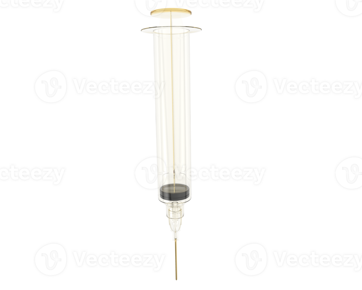 seringue isolé sur Contexte. 3d le rendu - illustration png