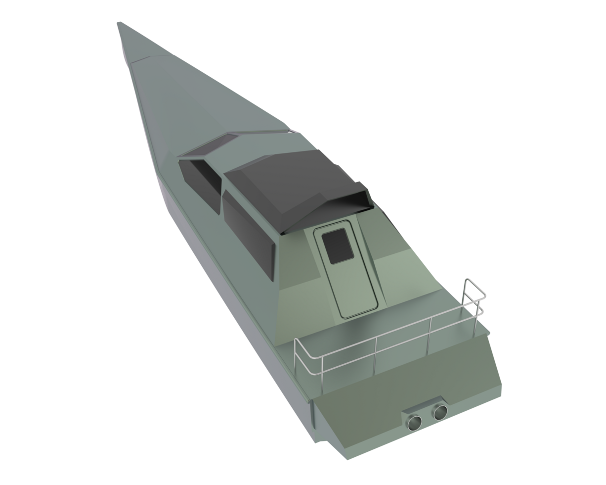 Speedboat isolated on background. 3d rendering - illustration png