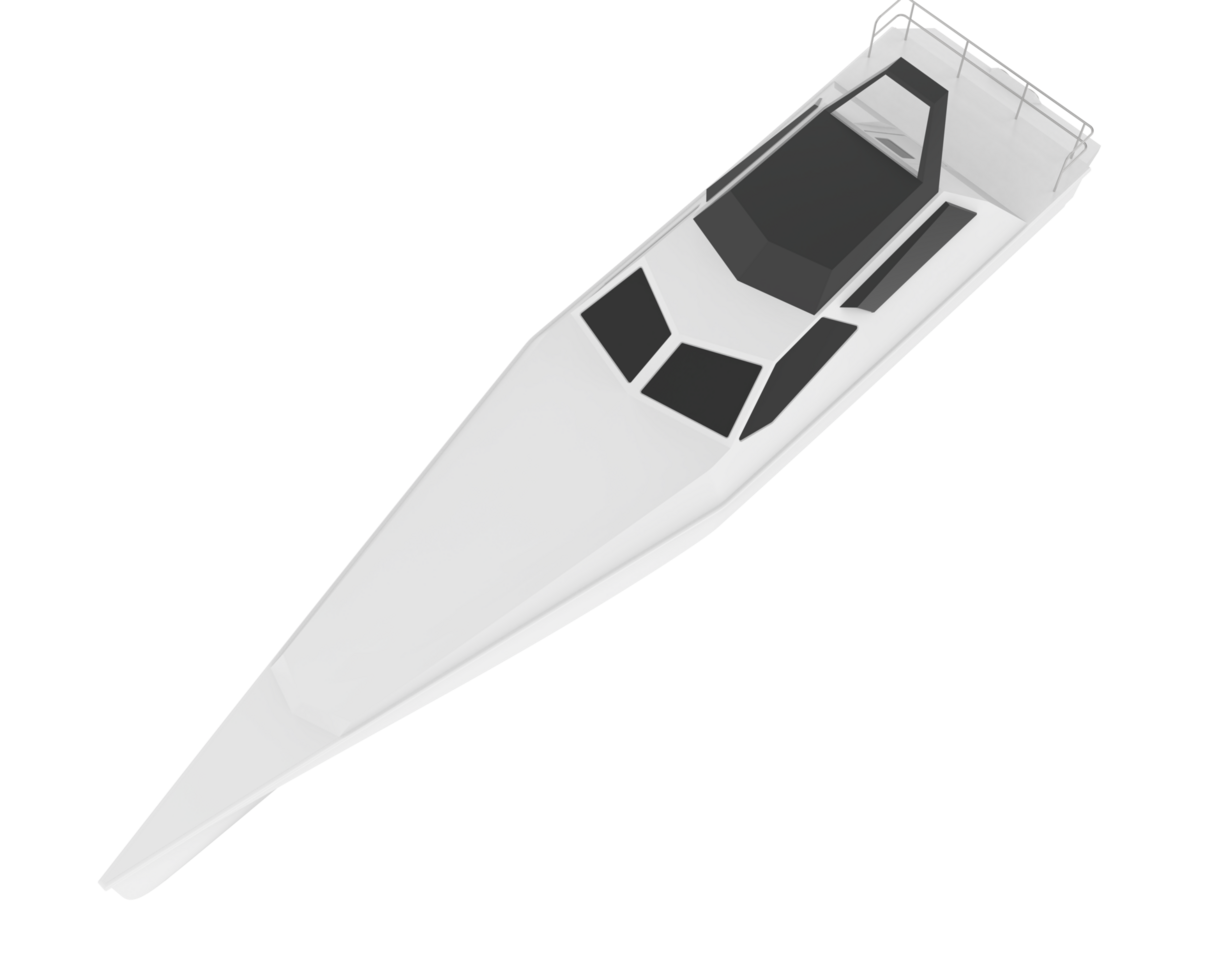 Speedboat isolated on background. 3d rendering - illustration png