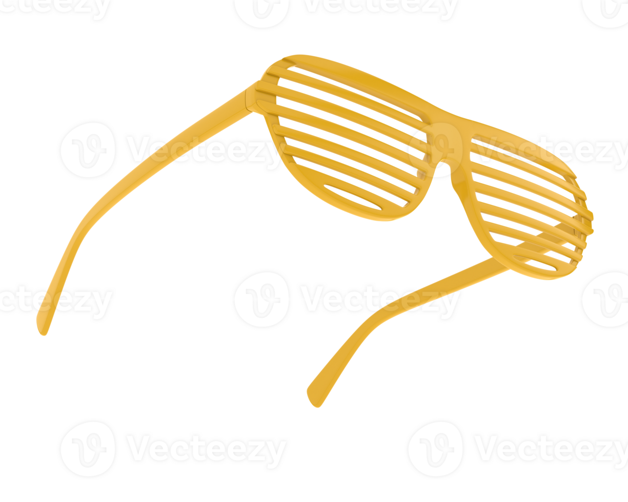 Party glasses isolated on background. 3d rendering - illustration png