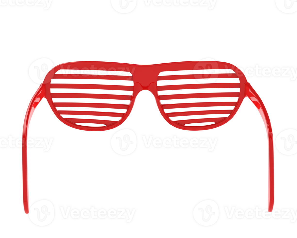 Party glasses isolated on background. 3d rendering - illustration png