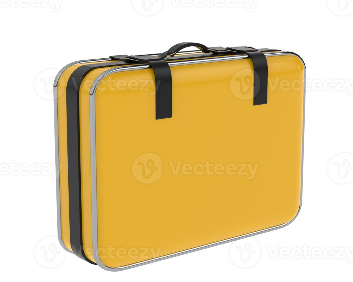 Suitcase isolated on background. 3d rendering - illustration png