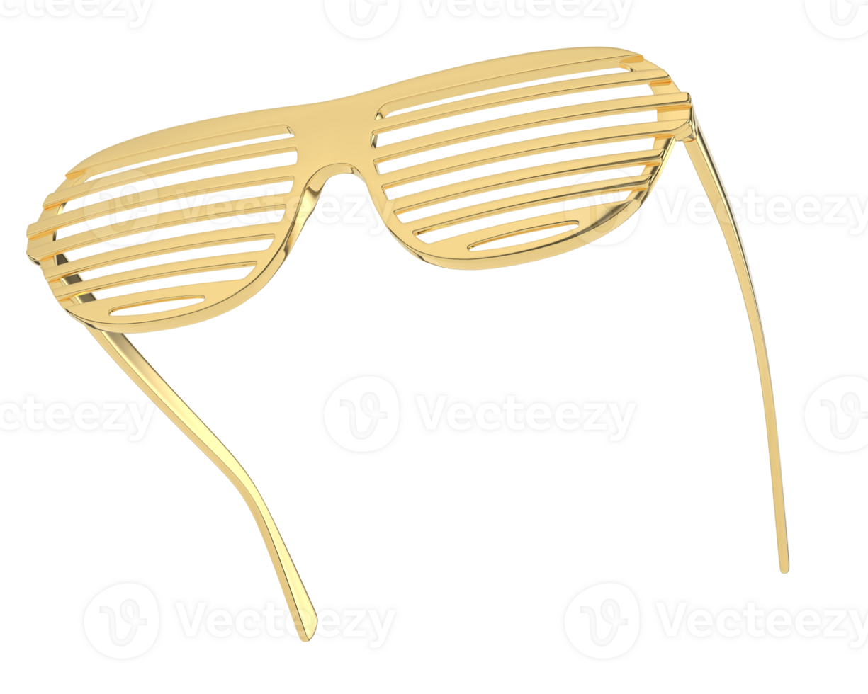 Party glasses isolated on background. 3d rendering - illustration png