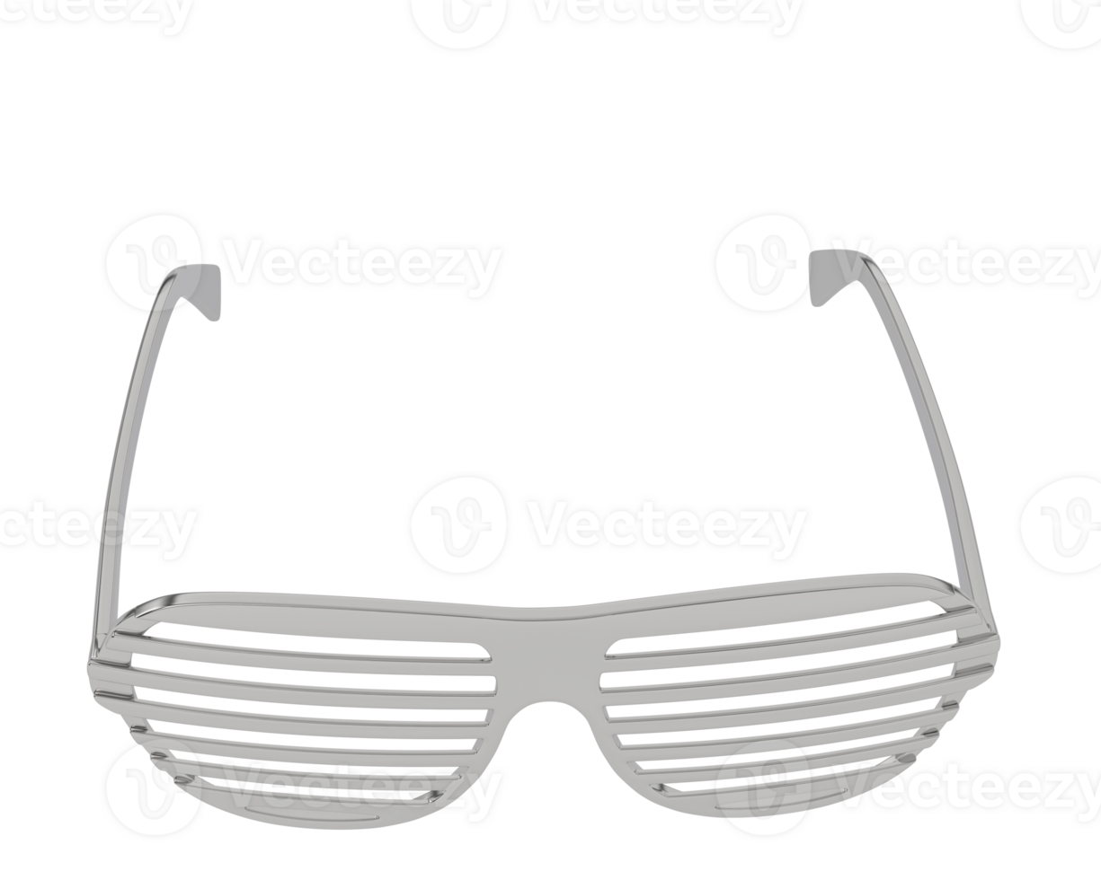 Party glasses isolated on background. 3d rendering - illustration png