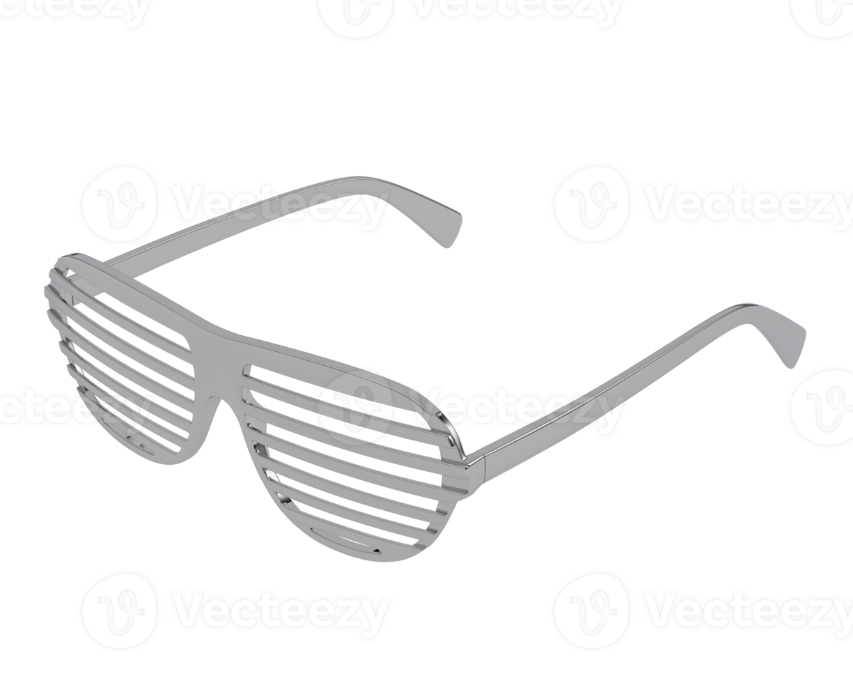 Party glasses isolated on background. 3d rendering - illustration png