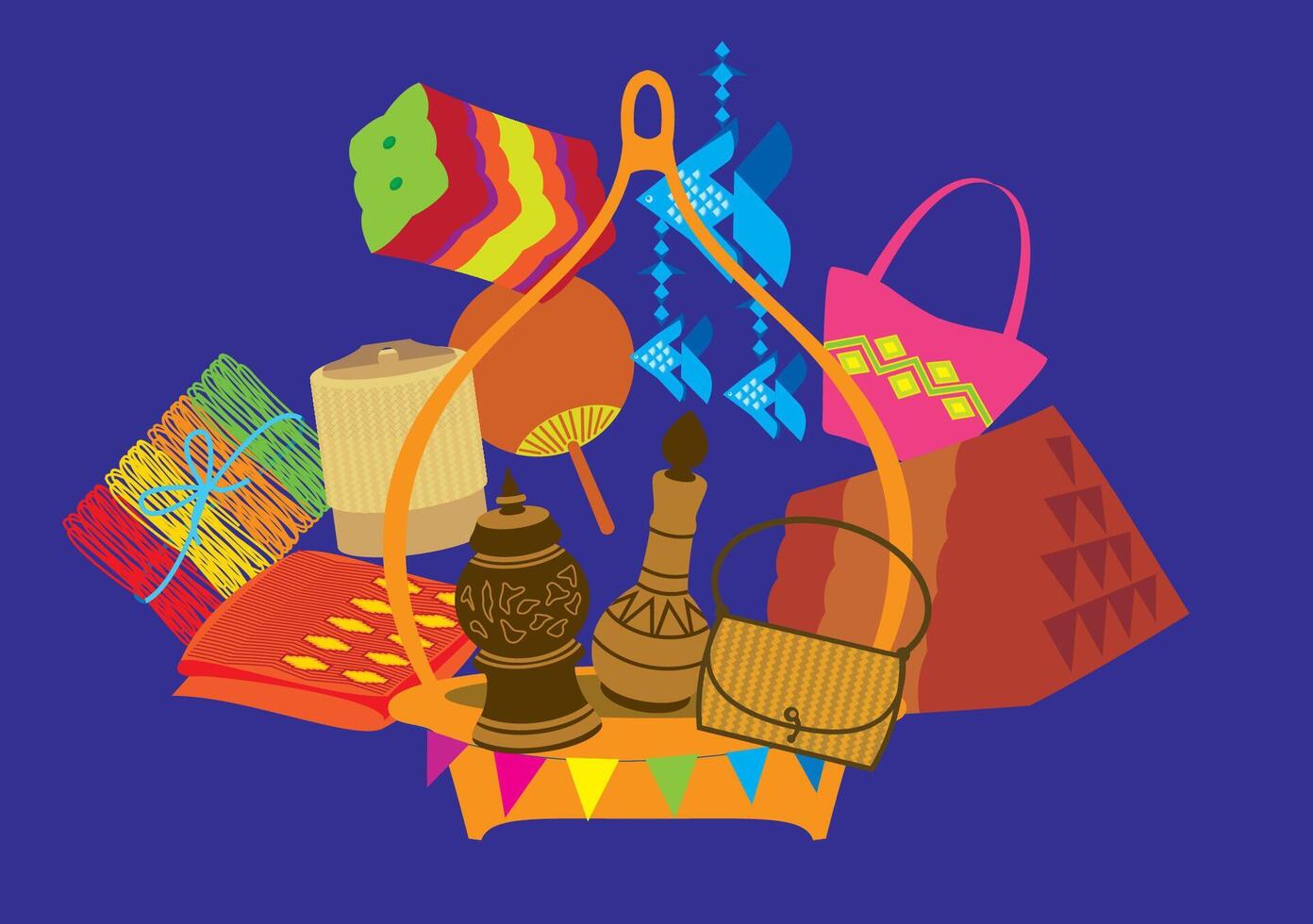 Handicraft Souvenir Products of Thailand vector