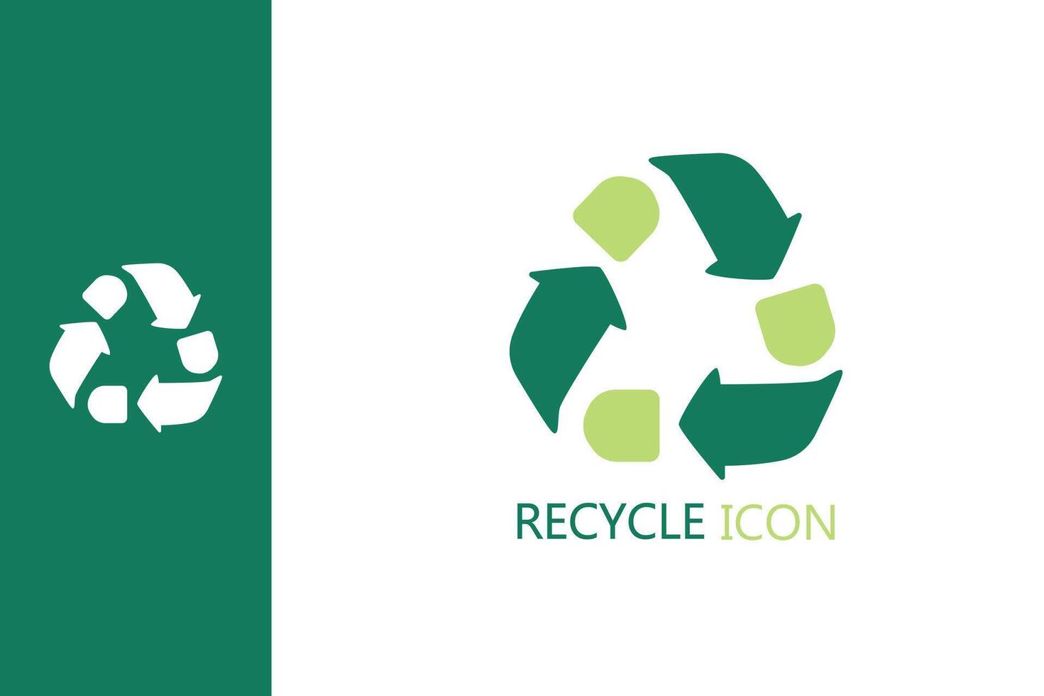 ecology recycle green clean world icon logo sign vector