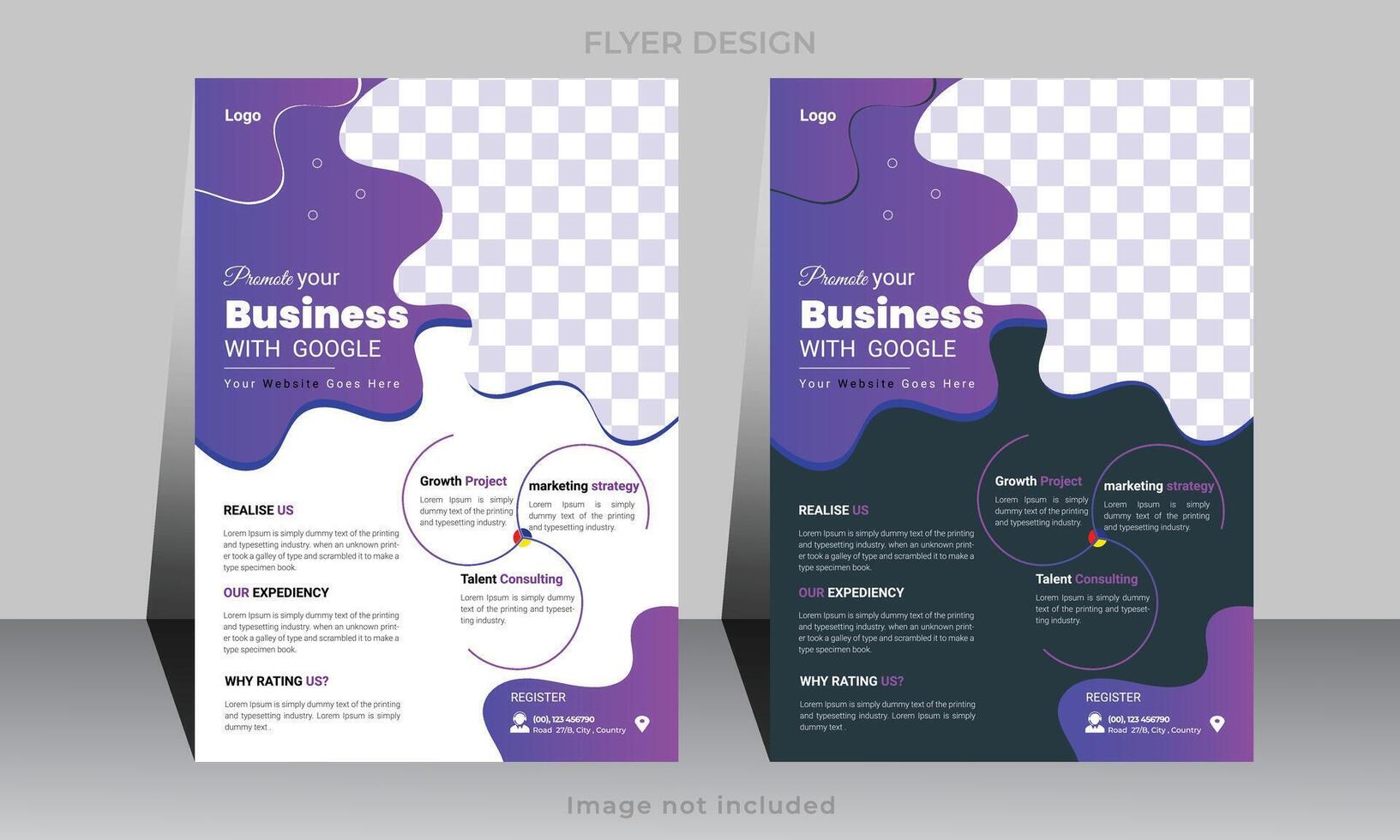 Modern Marketing Flyer Template vector
