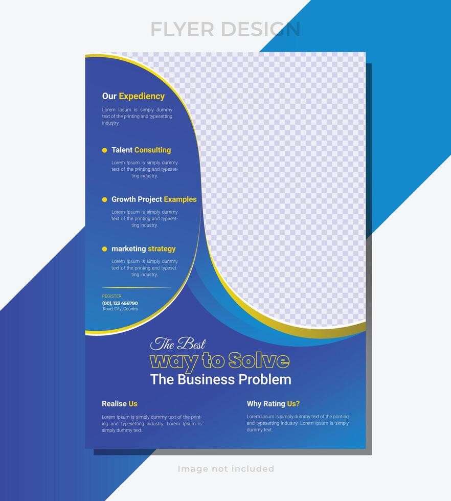 Professional Marketing Proposal Layout and Modern Marketing Flyer Template . vector