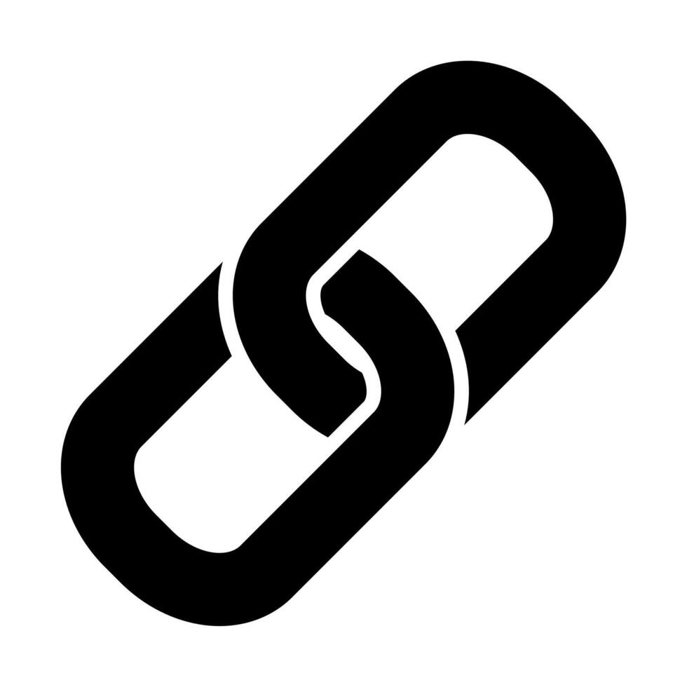 Link icon. Hyperlink chain symbol. illustration on white background.Design for websites and mobile phone vector