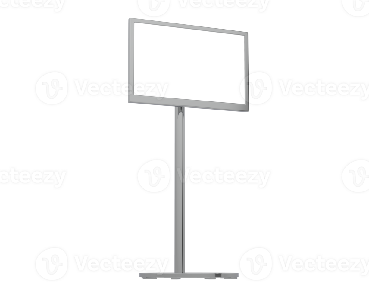 Screen television stand isolated on background. 3d rendering - illustration png
