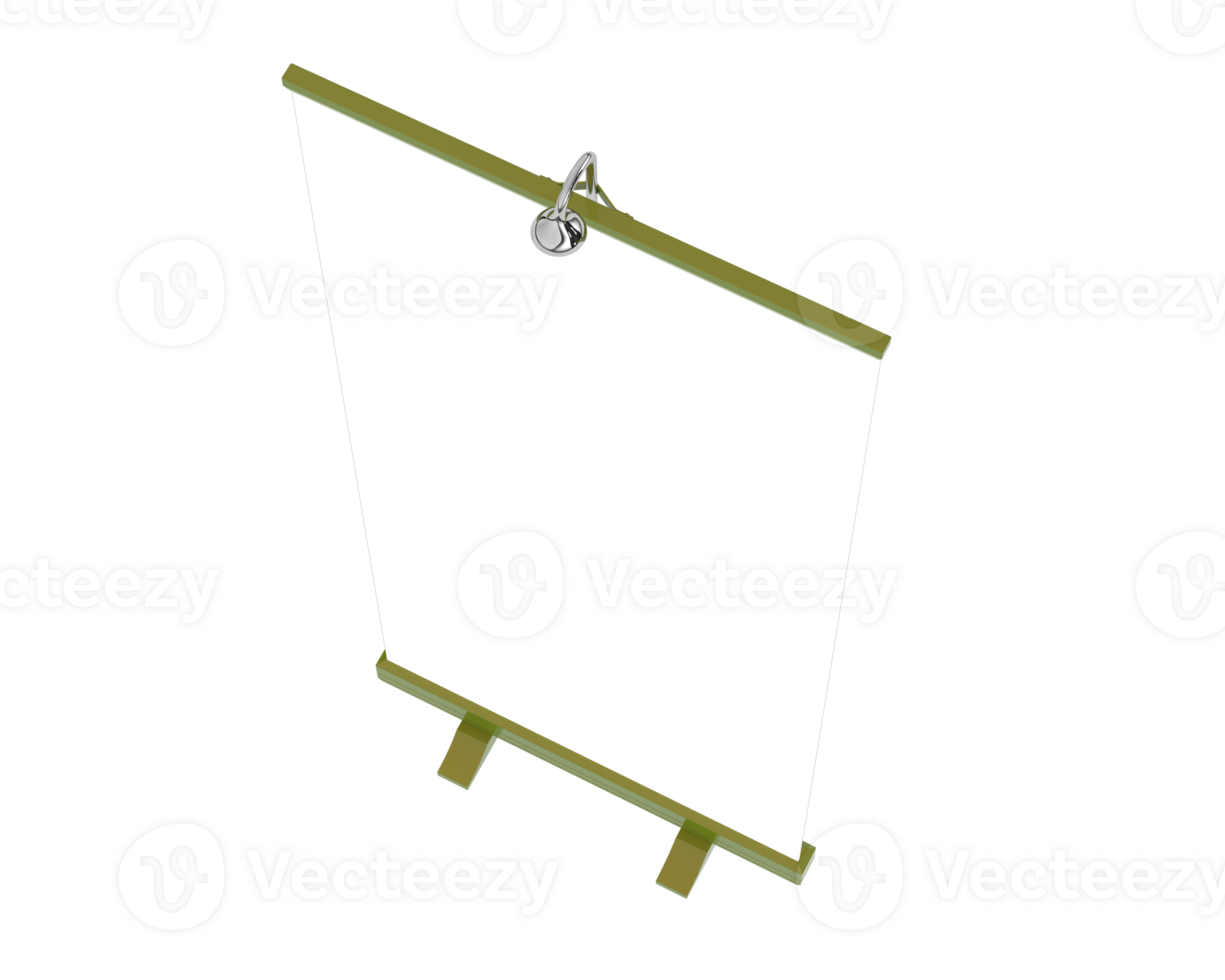 pantalla vertical estar aislado en antecedentes. 3d representación - ilustración png