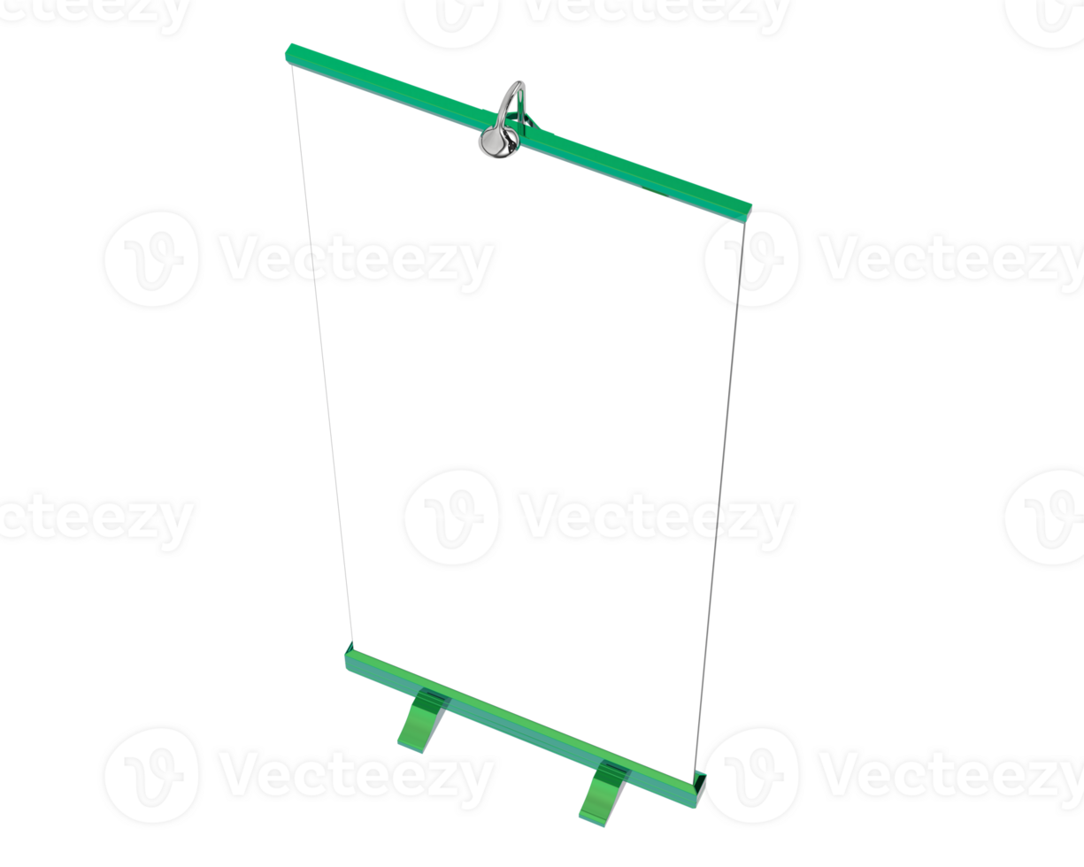 pantalla vertical estar aislado en antecedentes. 3d representación - ilustración png