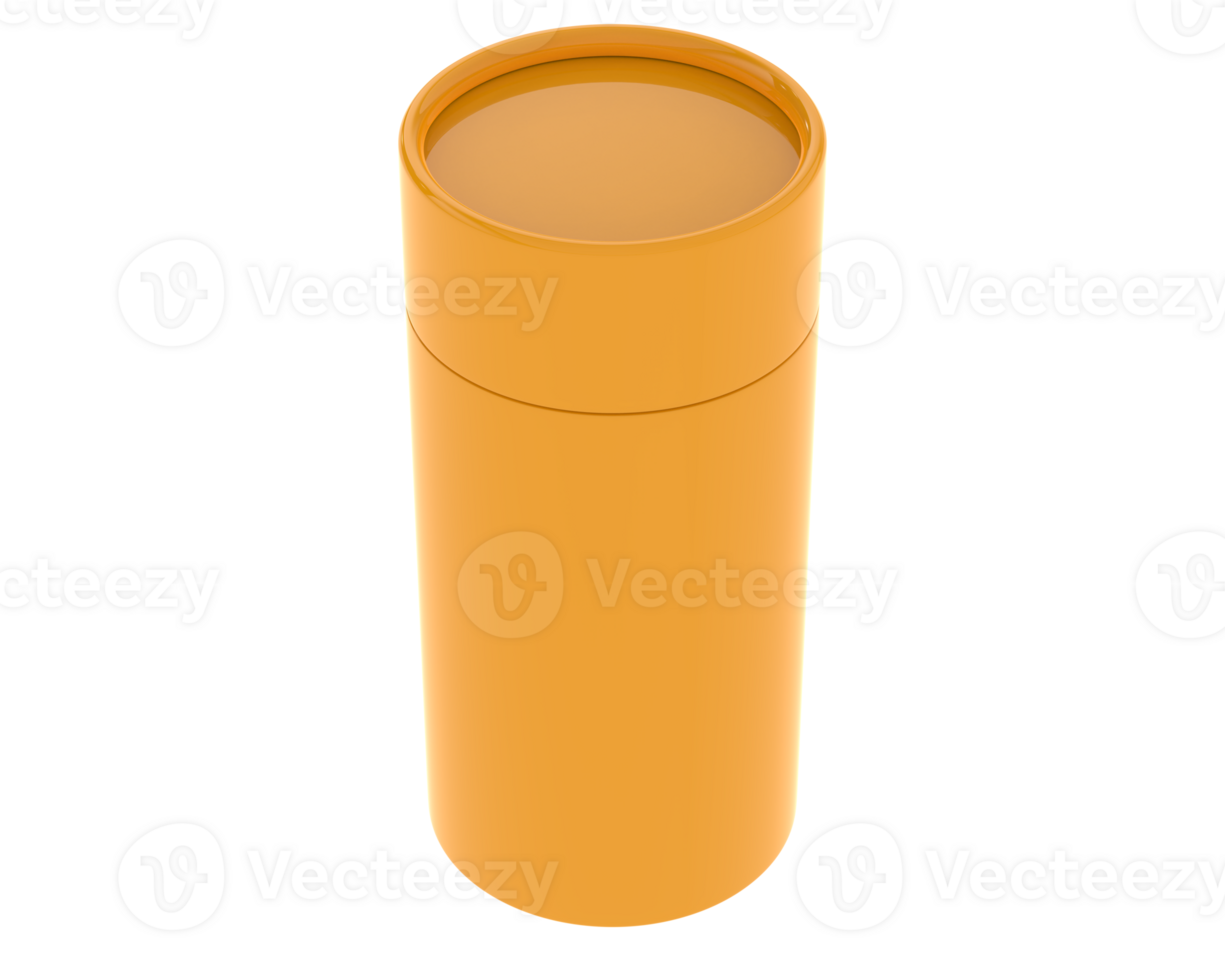 Cream jar isolated on background. 3d rendering - illustration png
