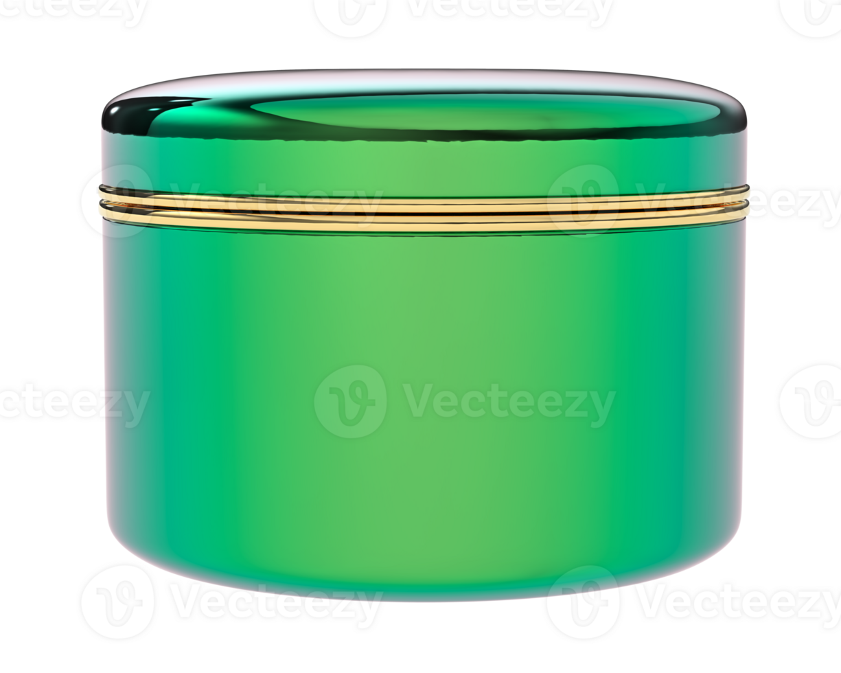 Cream jar isolated on background. 3d rendering - illustration png
