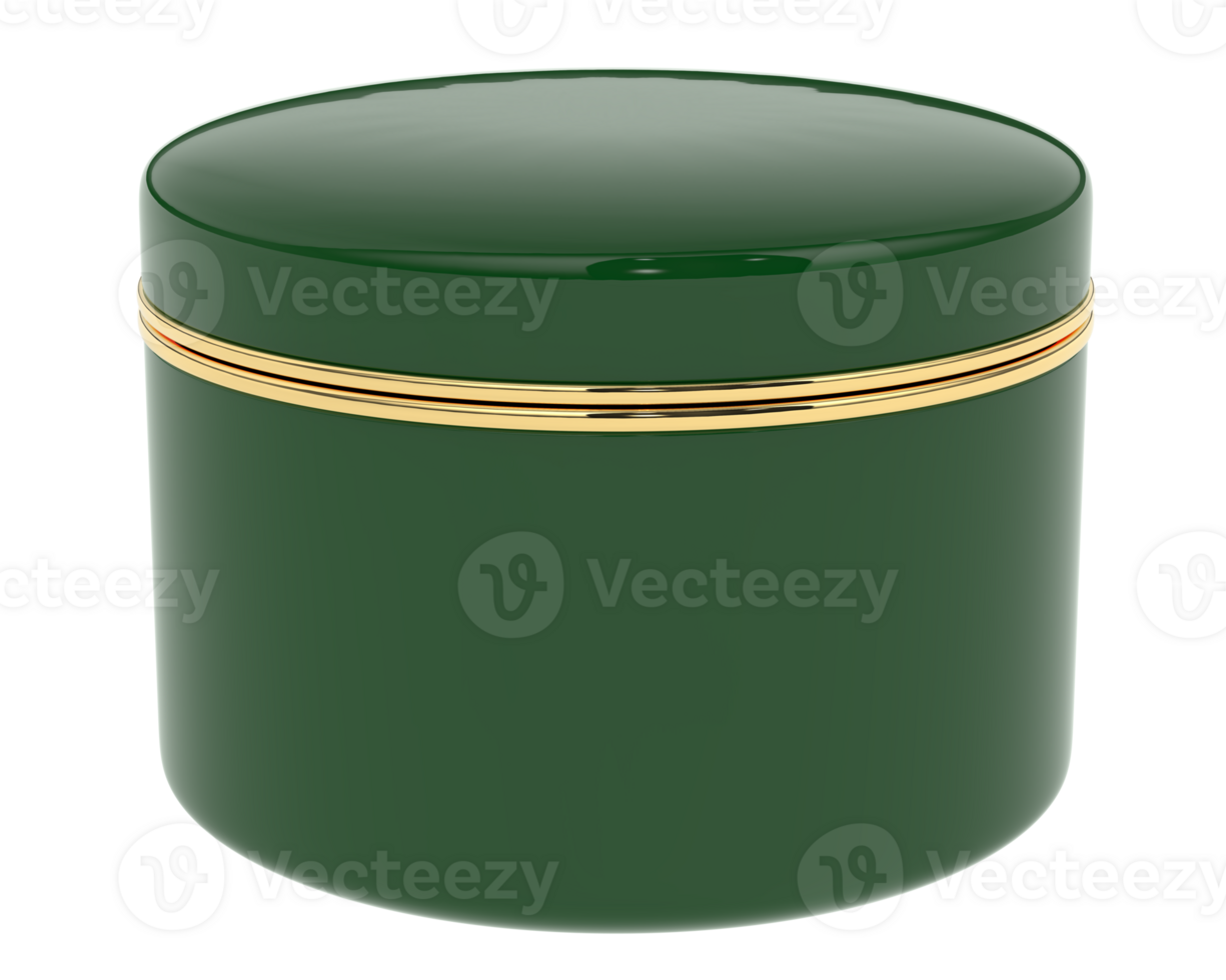 Cream jar isolated on background. 3d rendering - illustration png