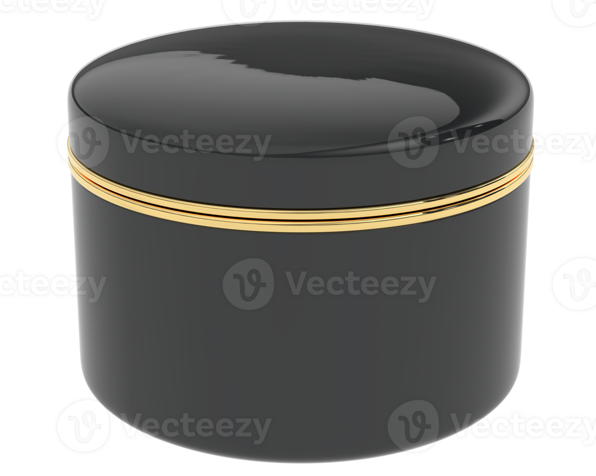 Cream jar isolated on background. 3d rendering - illustration png