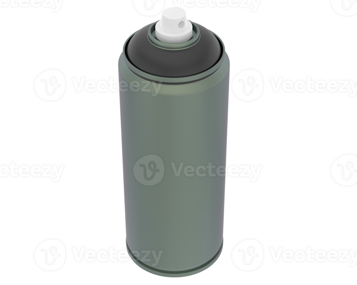 Spray can isolated on background. 3d rendering - illustration png