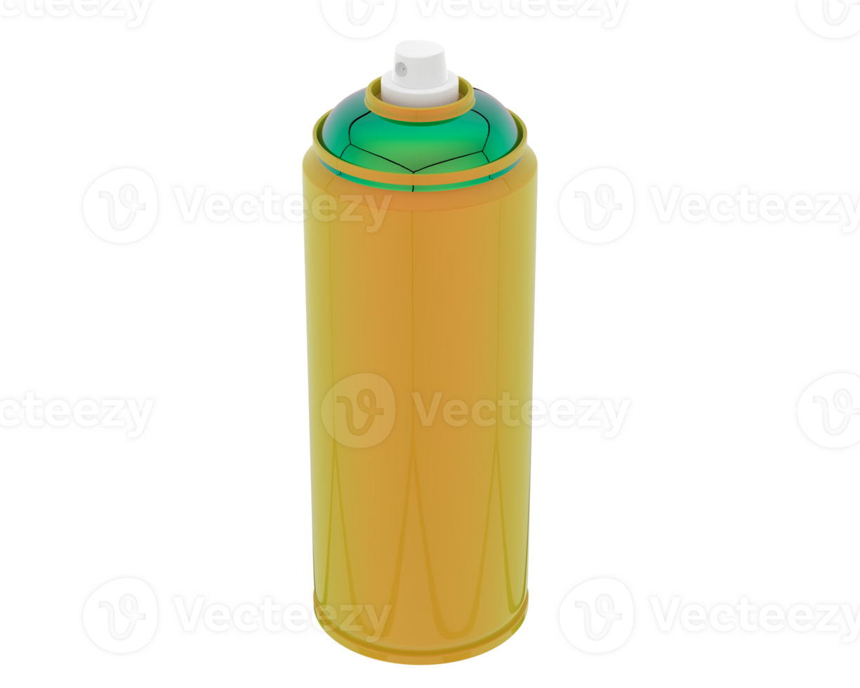 Spray can isolated on background. 3d rendering - illustration png