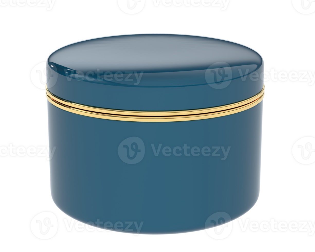 Cream jar isolated on background. 3d rendering - illustration png
