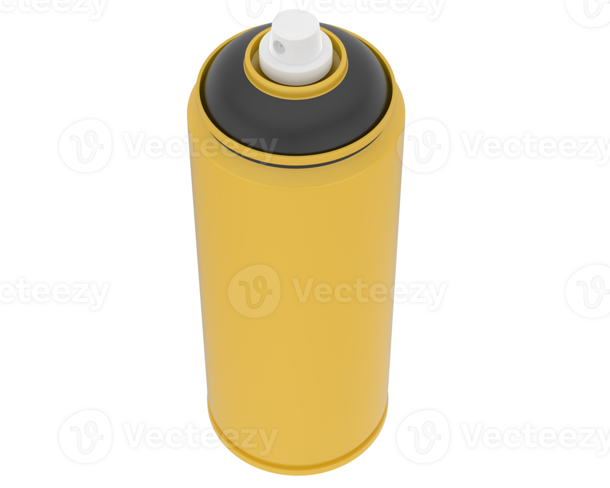 Spray can isolated on background. 3d rendering - illustration png