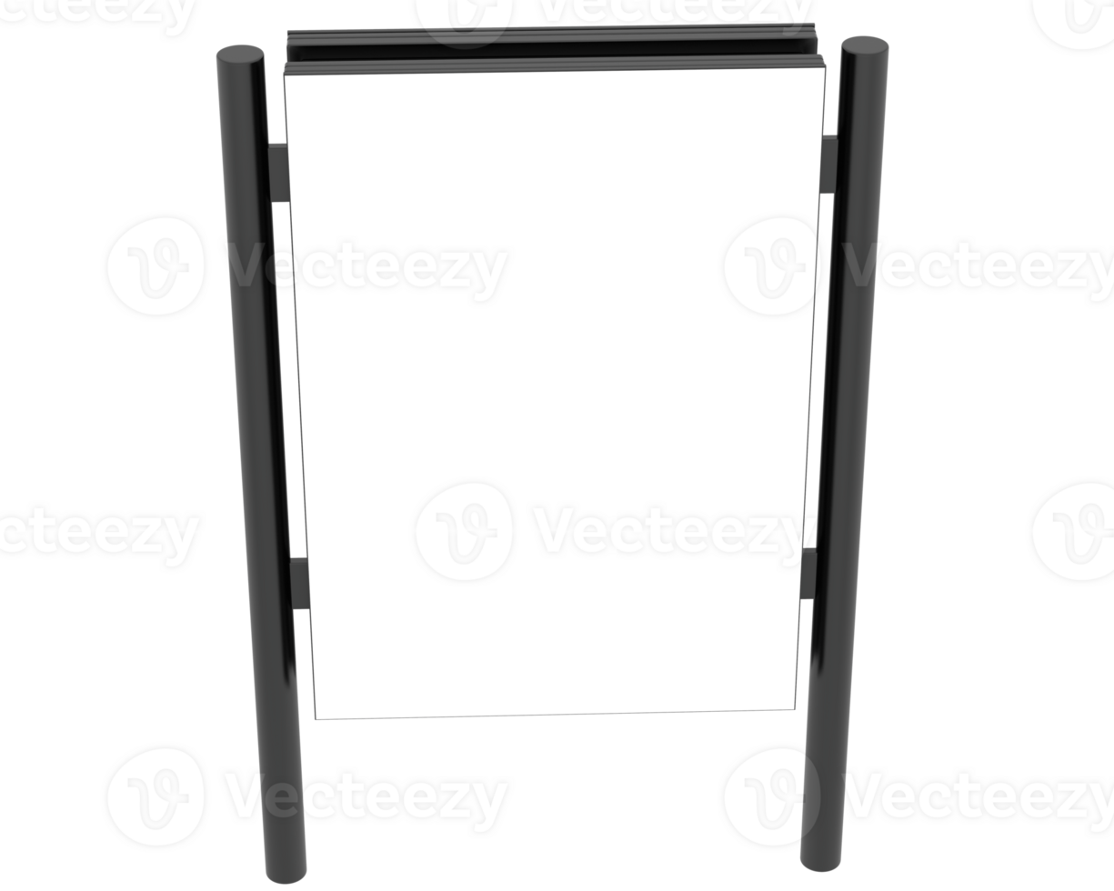 LED single teken geïsoleerd Aan achtergrond. 3d renderen - illustratie png
