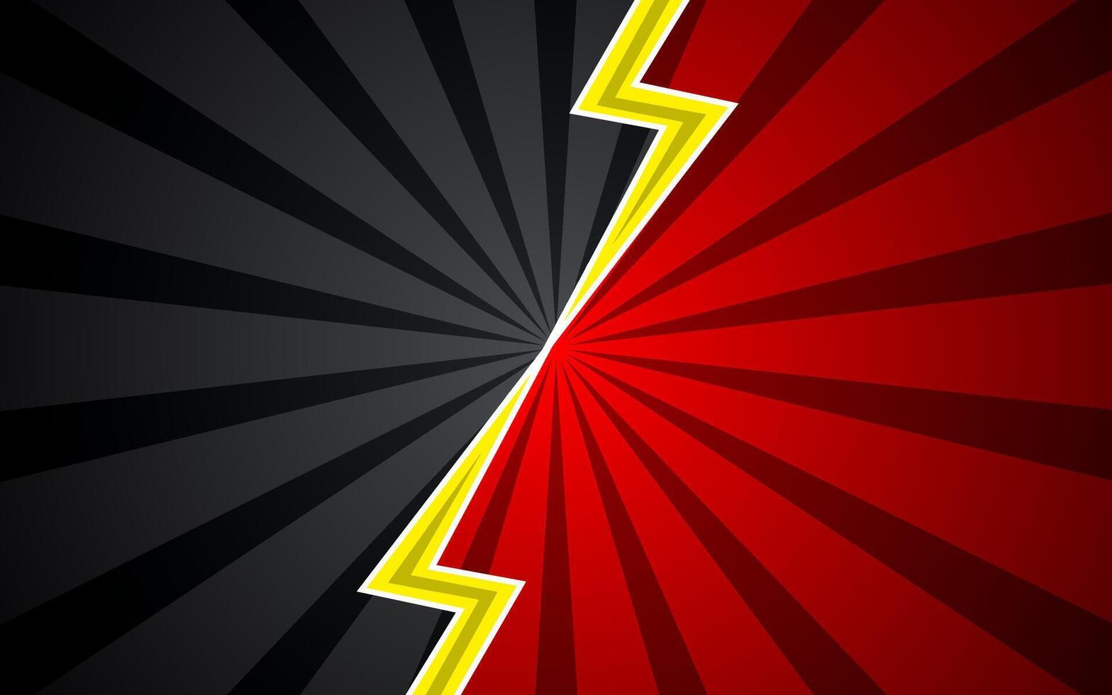 Cartoon comic background fight versus comic book colorful competition poster with halftone elements. illustration eps 10. vector