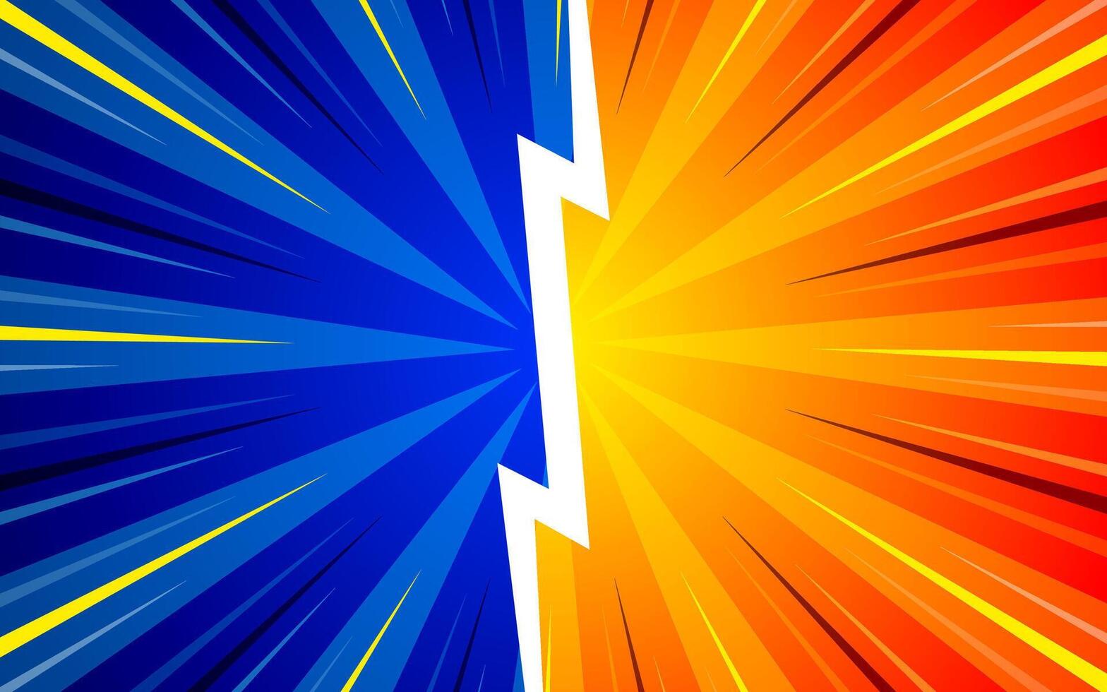Cartoon comic background fight versus comic book colorful competition poster with halftone elements. illustration eps 10. vector