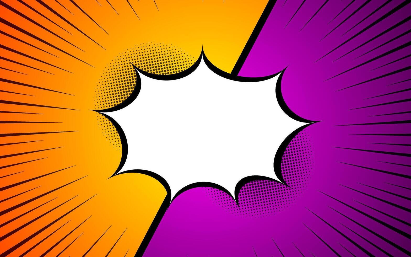 Versus Comics book empty speech bubble background. illustration eps 10. vector