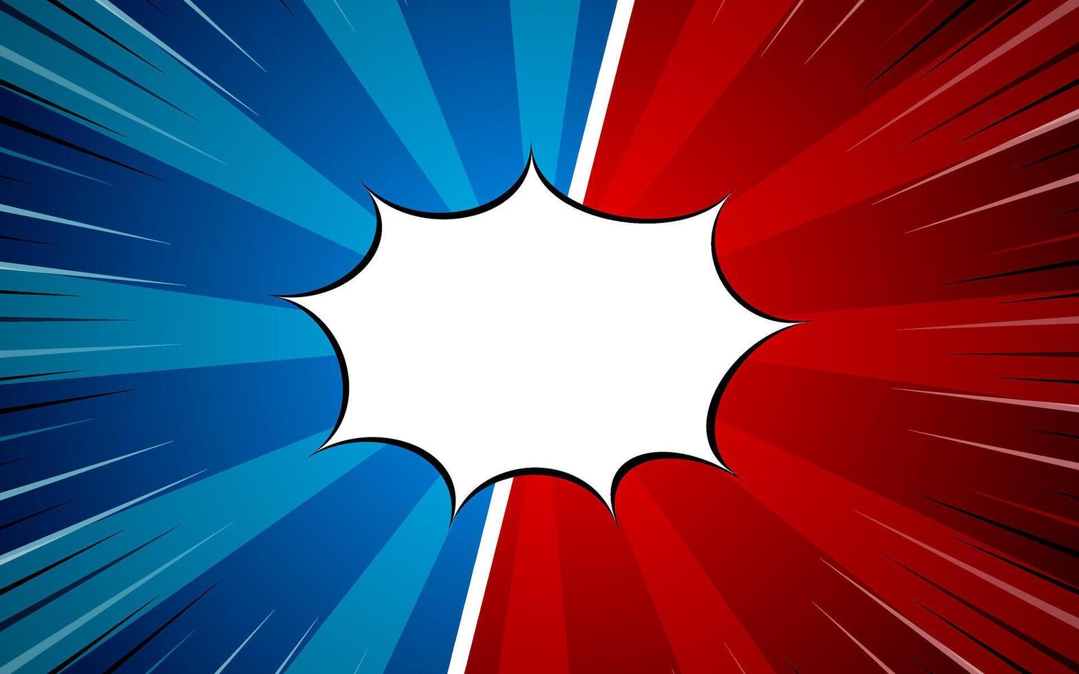 Versus Comics book empty speech bubble background. illustration eps 10. vector