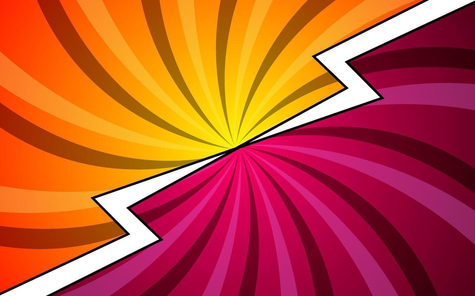 Cartoon comic background fight versus comic book colorful competition poster with halftone elements. vector
