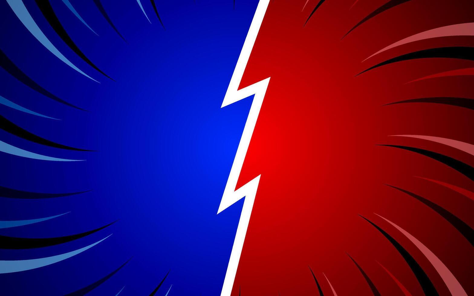 Cartoon comic background fight versus comic book colorful competition poster with halftone elements. illustration eps 10. vector